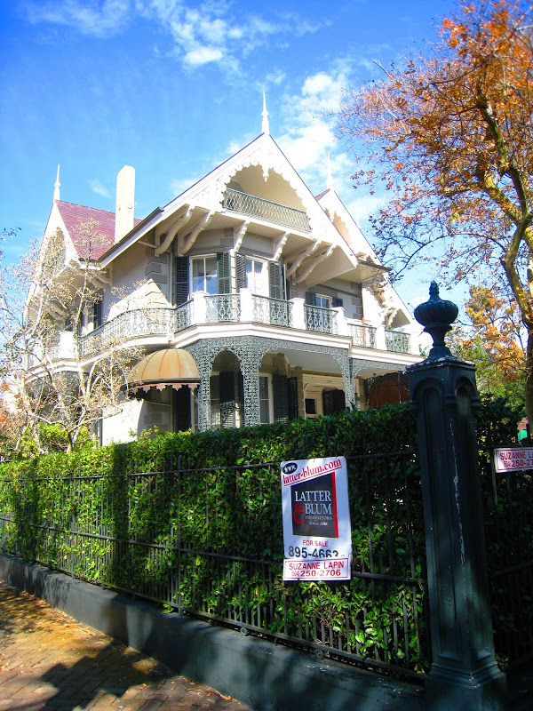 Sandra Bullock's ornate Victorian home in the Garden District of New Orleans
