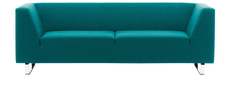Modern tight back and seat sofa on metal legs from BoConcept