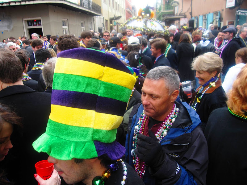Street celebration in New Orleans for Mardi Gras
