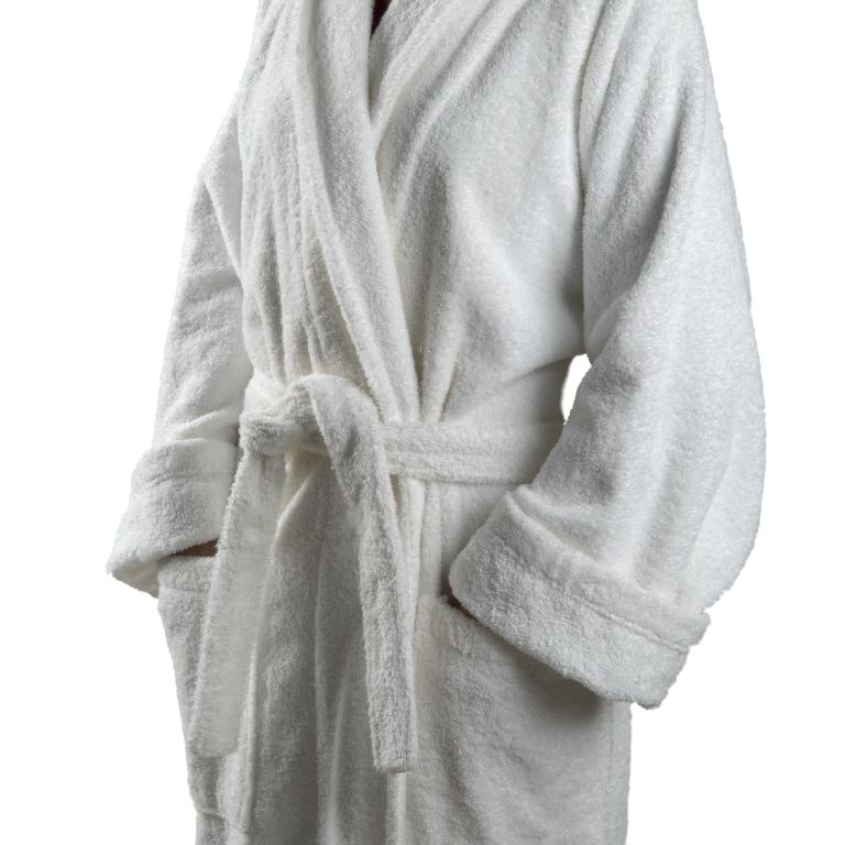 White unisex robe from Waterworks