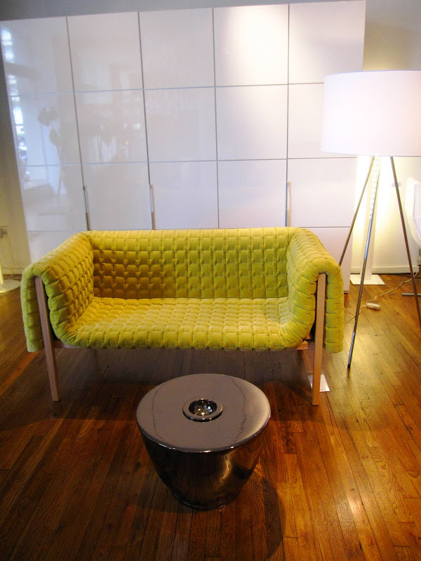 Green modern sofa from Ligne Roset