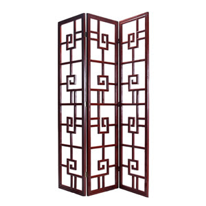 Greek key three paneled screen from House Eclectic