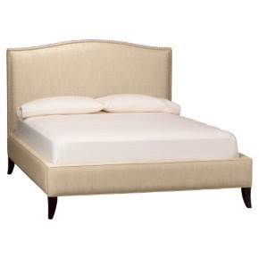 Upholstered bed from Crate and Barrel