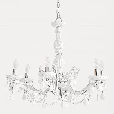White crystal chandelier from Brocade home