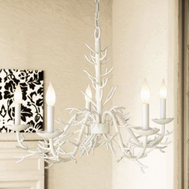 White coral inspired chandelier from Ballard Designs