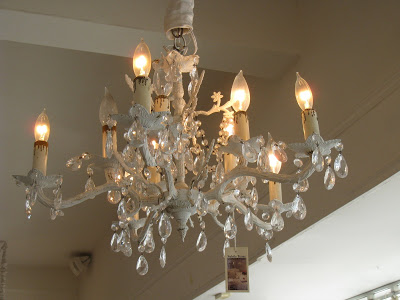 white crystal chandelier from Subtle Tones