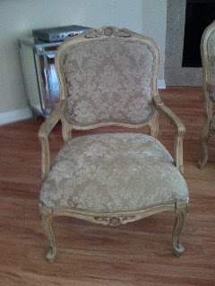 Louis XV style chair before reupholstering 