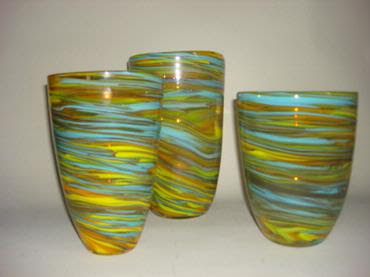 Swirl glass vase from Mecox Gardens
