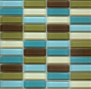 Multicolored glass subway tiles from ModWalls