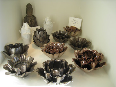 Porcelain Flower Tea Light holders and Tulip vases from Persimmon