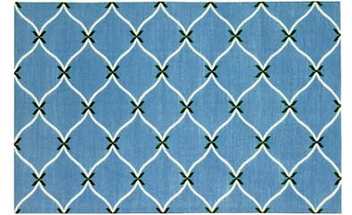 Blue and white Madeline Weinrib rug