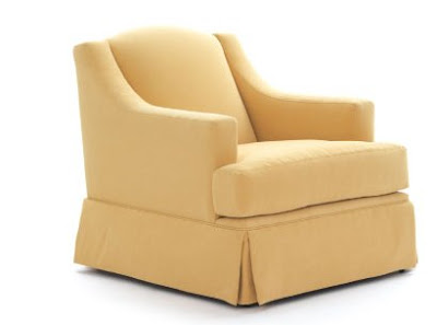 Yellow armchair from Mitchell Gold & Bob Williams
