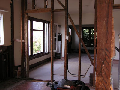 Dining room during remodeling