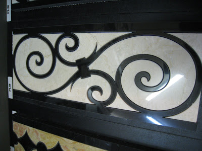 Marble mosaic borders and trim