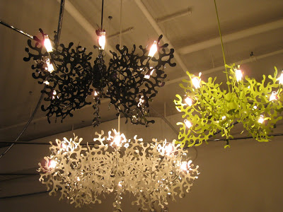 Coral inspired metal chandeliers from Lumen Center Italia