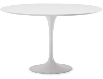 White Saarinen table from Hive