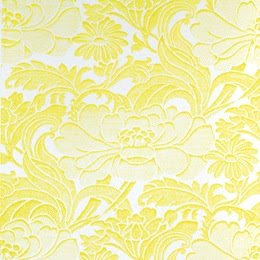 Yellow floral Tudor wallpaper from Wandrlust