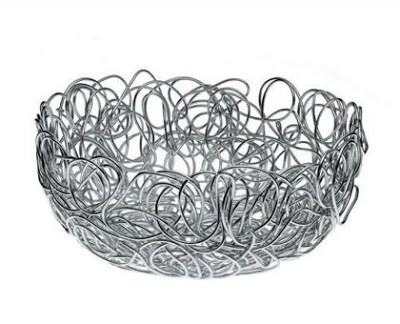 Alessi's Nuvem spun aluminum wire basket from Zwello