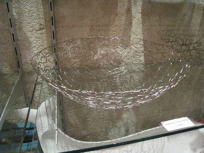 Wire basket at La Chaise Lounge in Paris