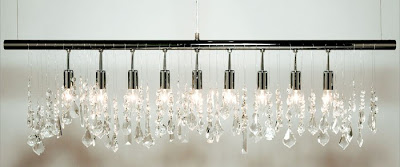 Linear crystal chandelier from Z Gallerie