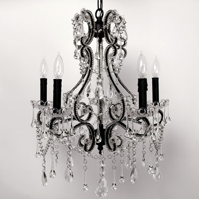 Iron and glass chandelier from Z Gallerie