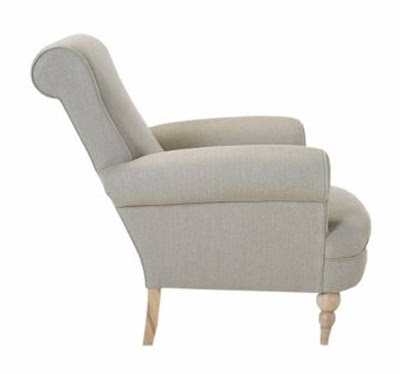 Traditional fitted upholstered armchair with high rolled back and arms from The Conran Shop