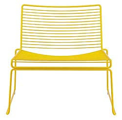Yellow steel lounge chair from Design Within Reach