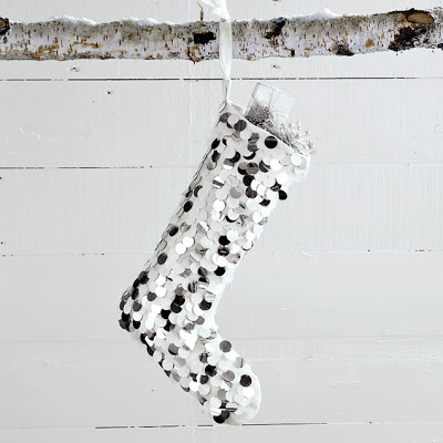 Chunky Sequin Stocking from West Elm