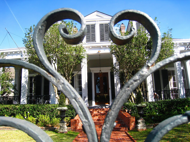 Iron gate in the Garden District of New Orleans, Louisiana 