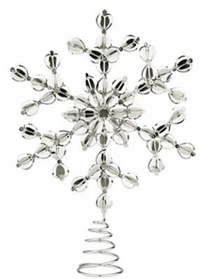 Star shaped Christmas tree topper from Crate & Barrel
