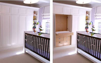 New York City nursery with a space saving solution from Area Interior Design