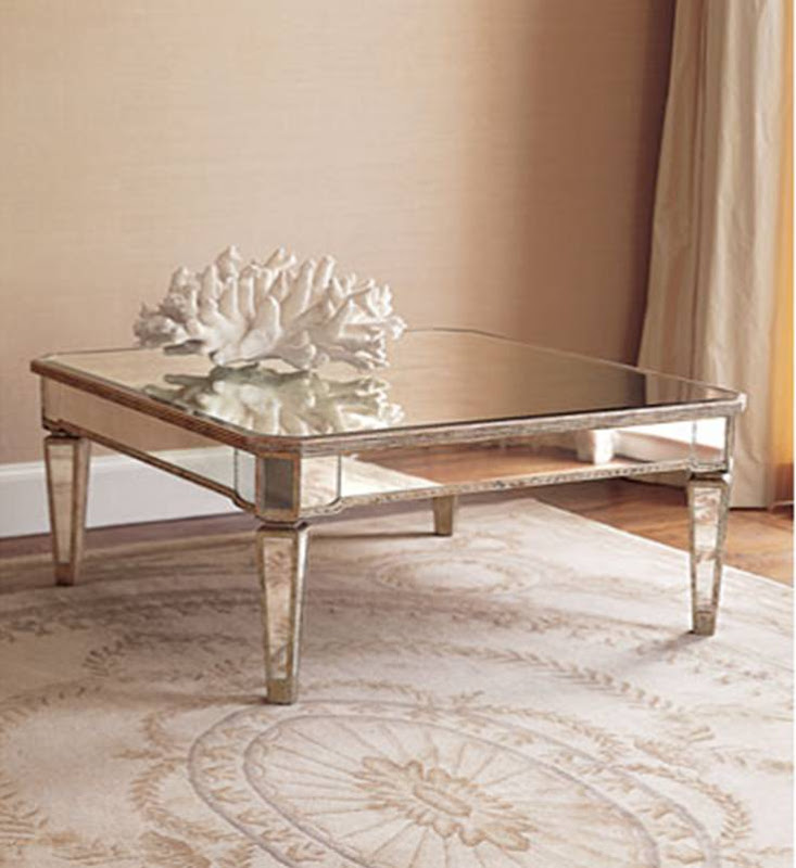 Mirrored coffee table from Horchow