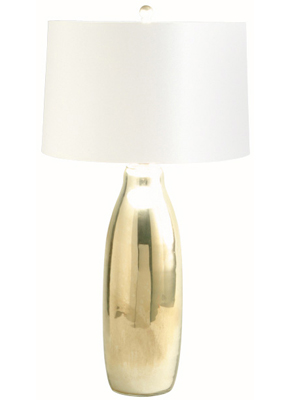 Mercury Glass Milk Bottle Table Lamp from Maison Luxe