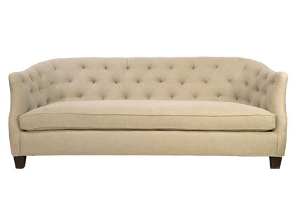 Curved back tufted sofa from Jayson Home & Garden