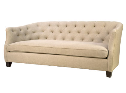 Curved back tufted sofa from Jayson Home & Garden