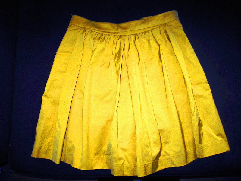 3.1 Phillip Lim bright yellow Scooter Skirt