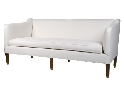 White tight back sofa from Jayson Home & Garden