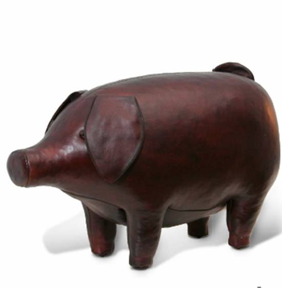 Leather pig from Jonathan Adler