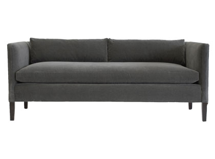 Grey sofa with a single cushion and low back from Jayson Home & Garden