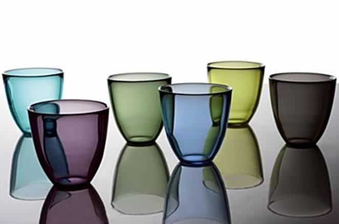 Six sustainable glass tumblers from Crate & Barrel 