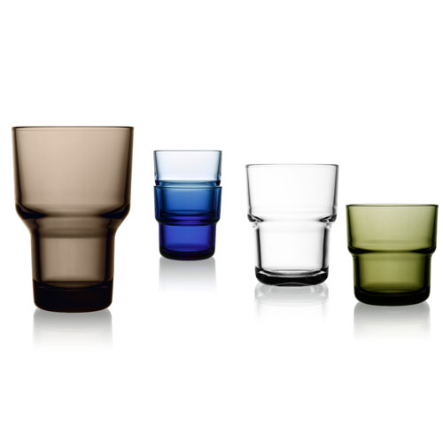 Four colorful tumblers in different sizes from Zwello