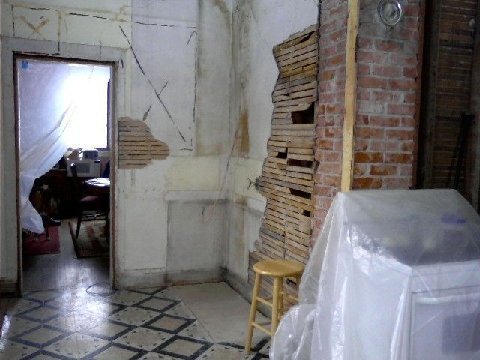Kitchen during a remodel