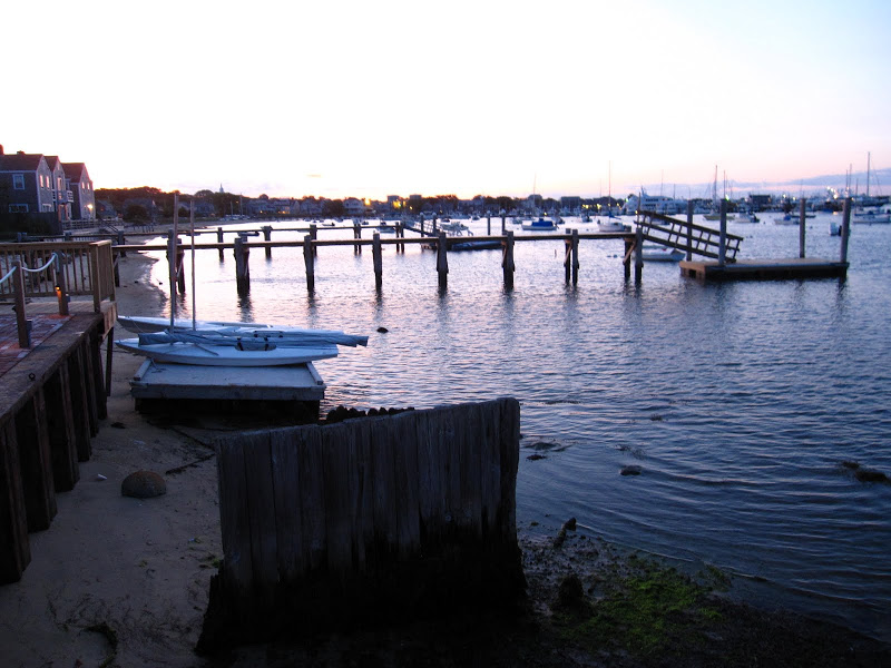 Nantucket Harbor at sunset