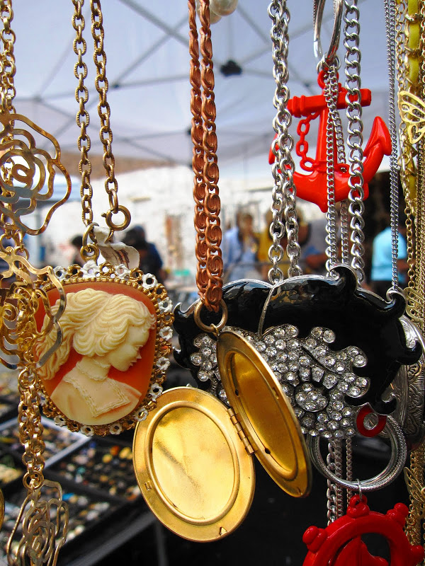 Jewelry at a flea market in New York City