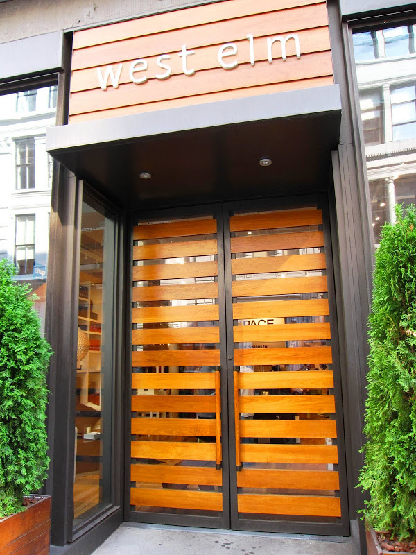Exterior of the New York City West Elm store