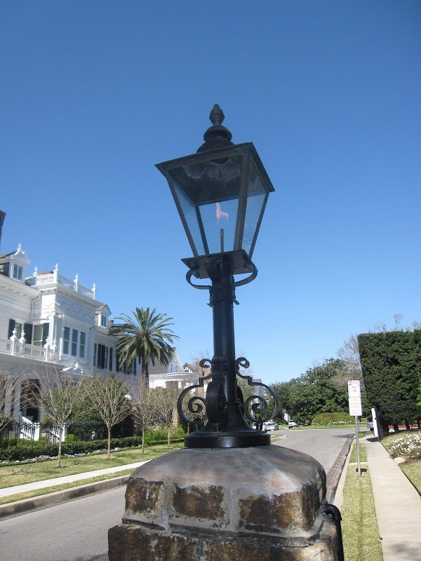 Lamppost outside the Wedding Cake House in New Orleans