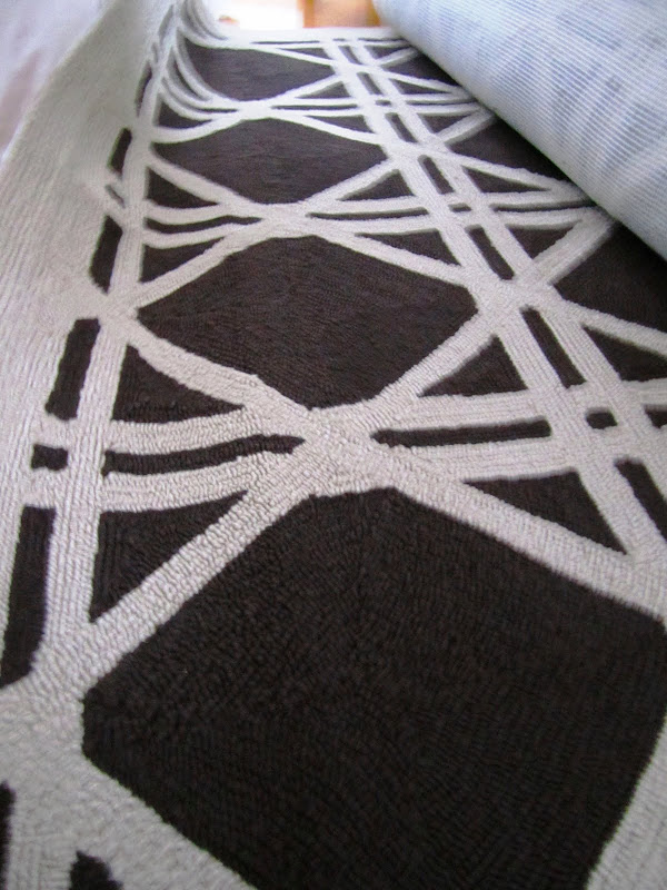 Cane print rug