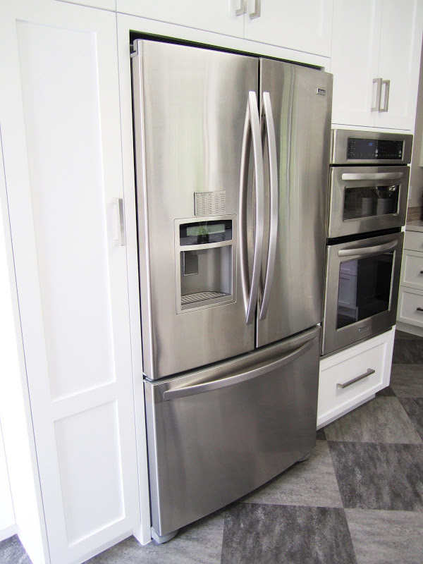 Stainless appliances in a modern kitchen