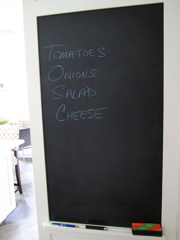 Chalk board in a kitchen