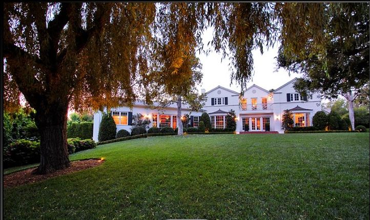 Exterior of a historic Paul Williams designed home in Holmby Hills